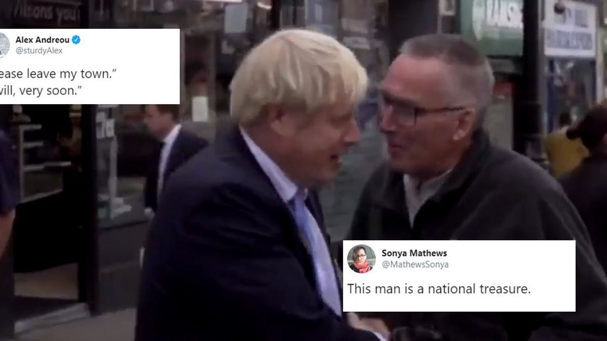 Man becomes viral sensation after telling Boris Johnson to 'please leave my town'