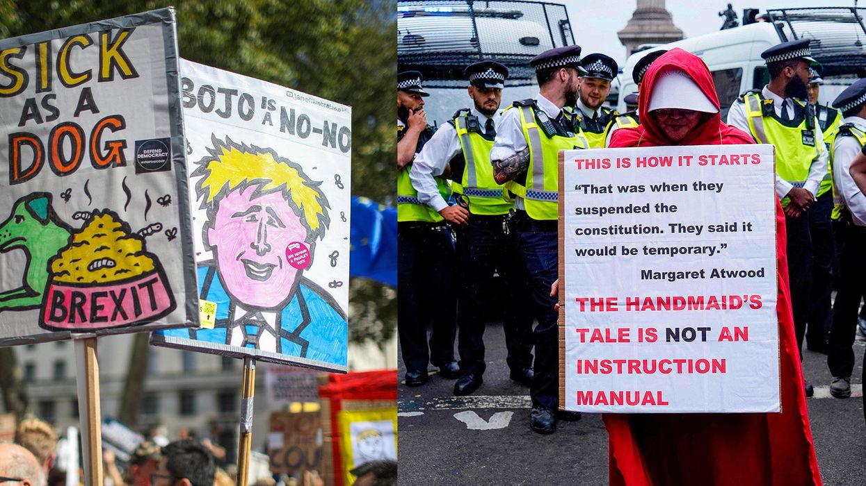 28 of the funniest signs from 'Stop the Coup' protests