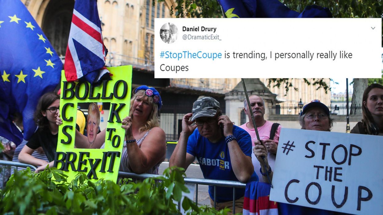 Remainers have been getting confused over how to spell ‘Stop The Coup’