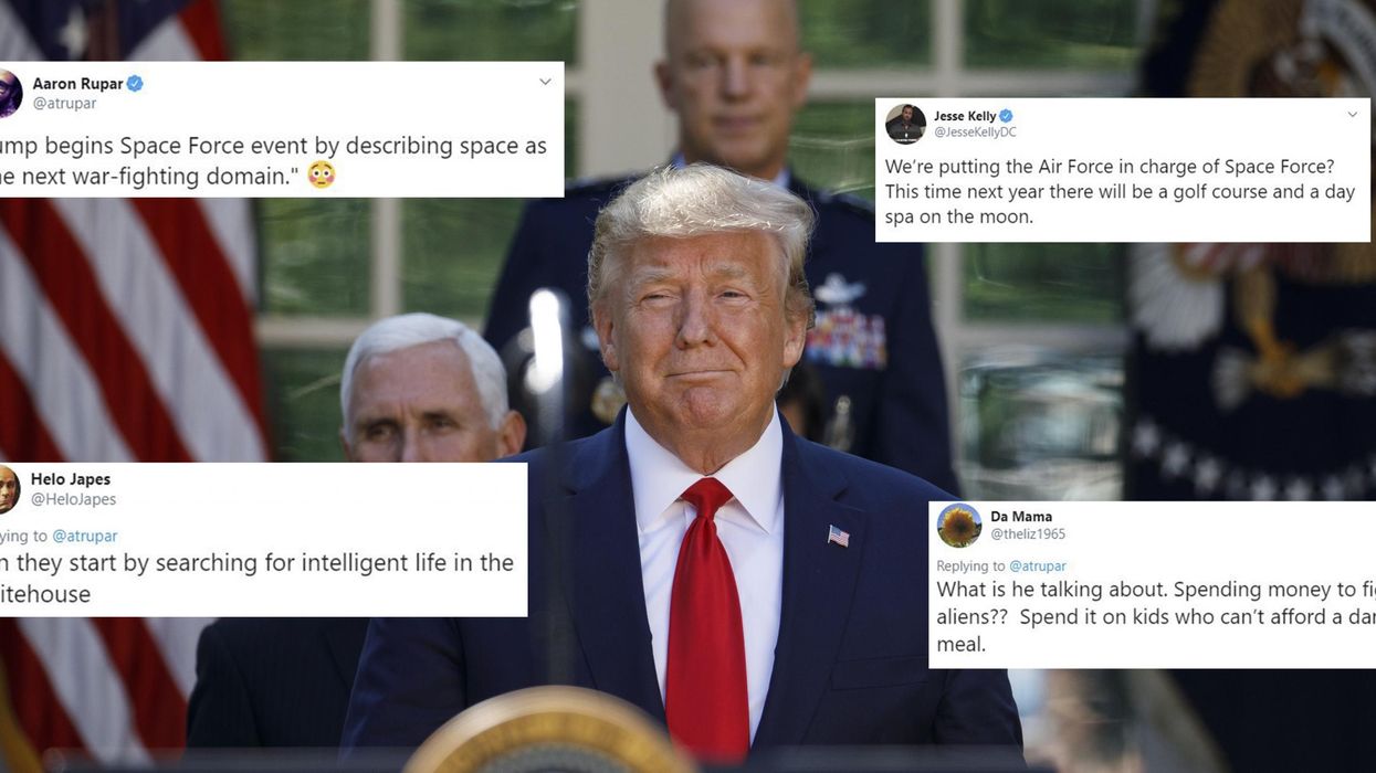 Trump said that space is 'the next war fighting domain' and people had a lot of questions