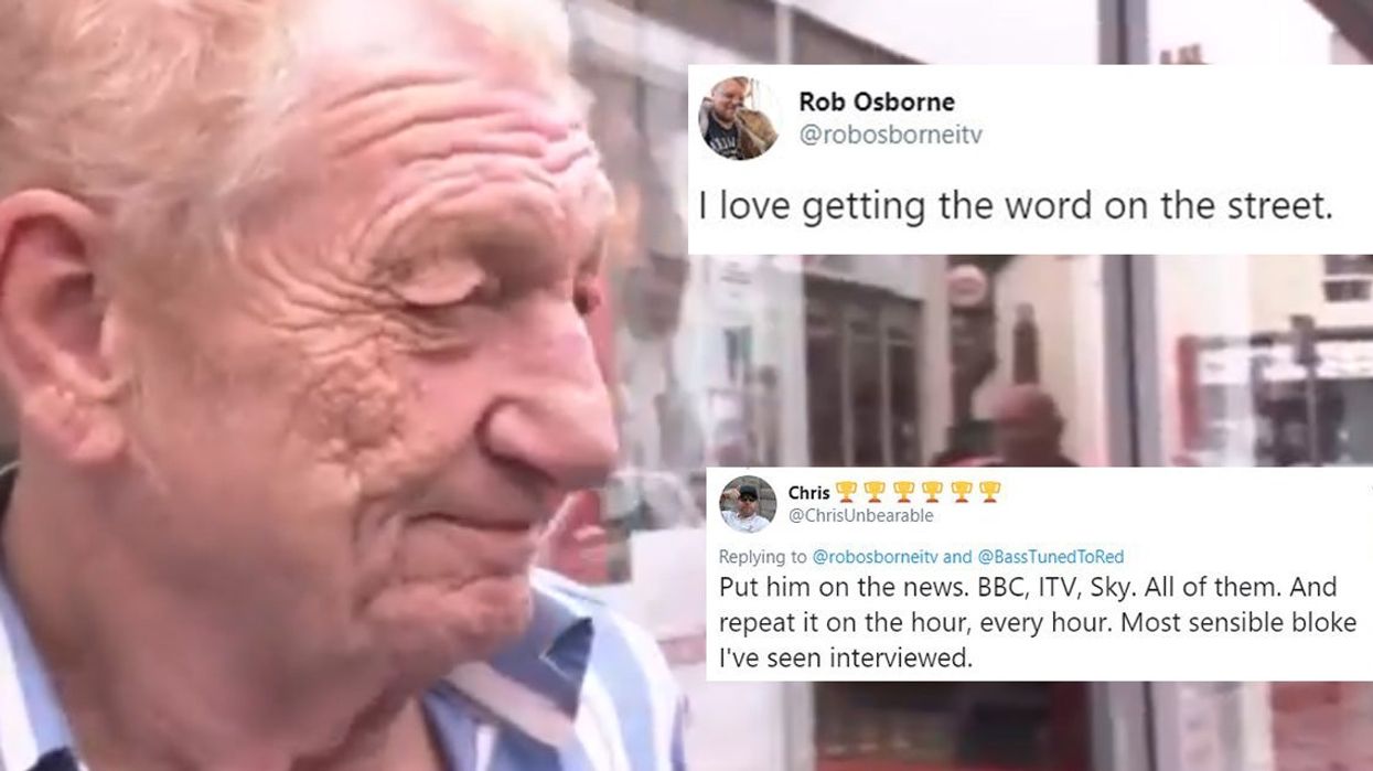 Old man goes viral after giving blunt analysis of a no-deal Brexit