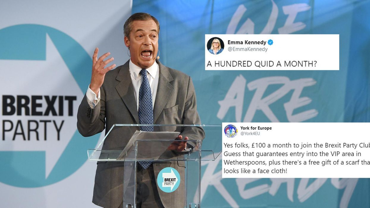 Brexit Party ridiculed after launching £100-a-month club with limited benefits