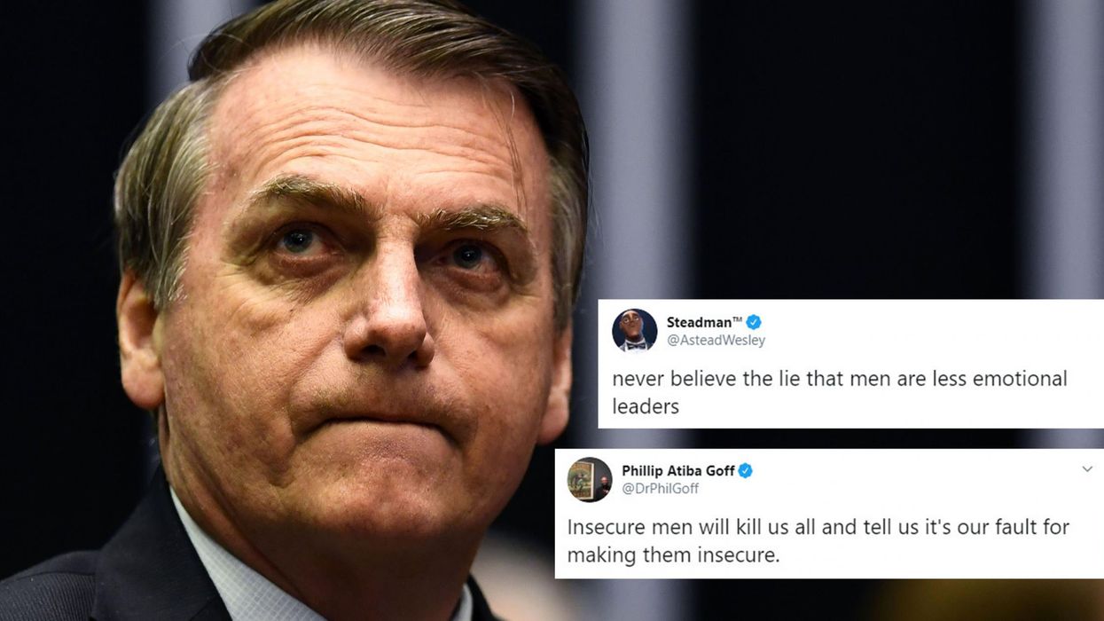 People are saying Bolsonaro’s response to the Amazon fires is exposing a sexist myth about male leaders