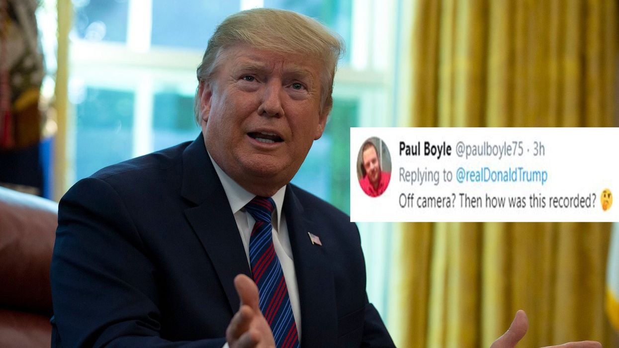 Katie Hopkins shared a video of Trump 'off camera' and everyone is making the same point