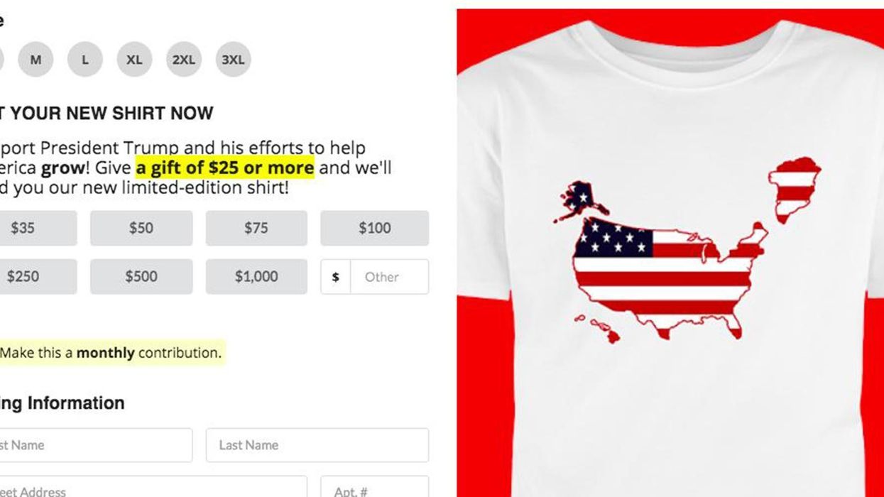Republicans are selling t-shirts that show Greenland as part of America