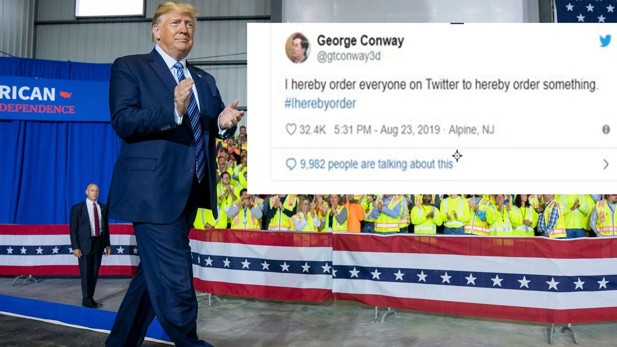 Twitter users have a field day after Trump inspires #IHerebyOrder hashtag