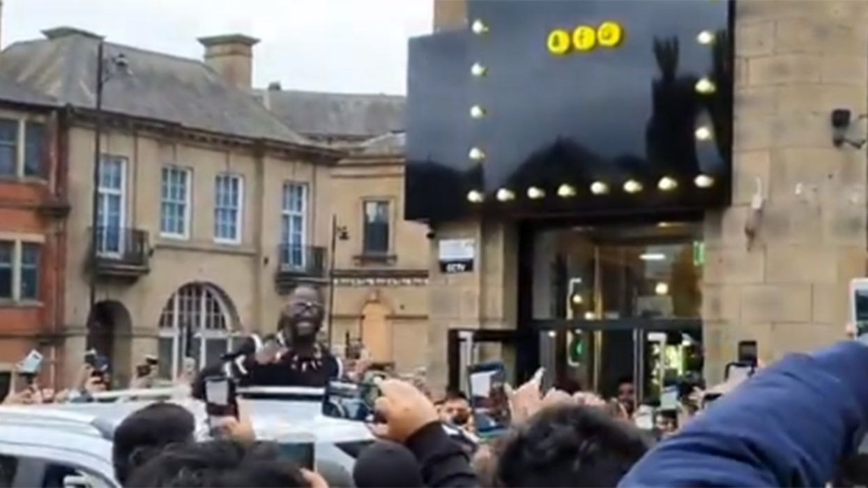 Heavyweight boxing champion Deontay Wilder opens a takeaway in Yorkshire