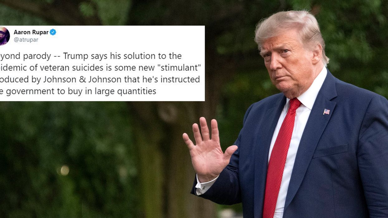 Trump seems to think that he can stop veteran suicides with 'stimulants'