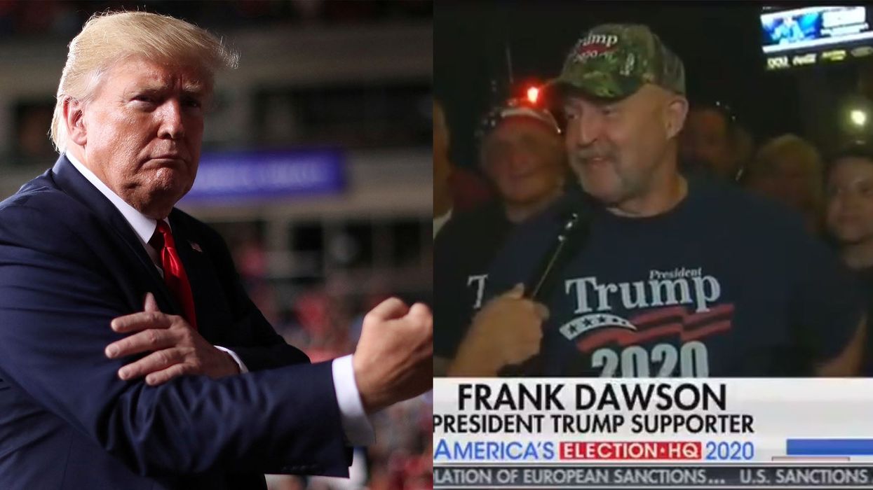 The man that Trump threw out of his rally and mocked his weight was actually a supporter