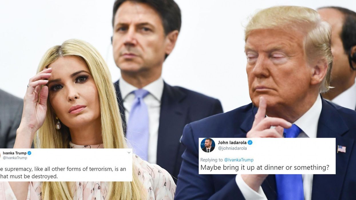 Ivanka Trump said that 'white supremacy must be destroyed' and everyone told her who to speak to
