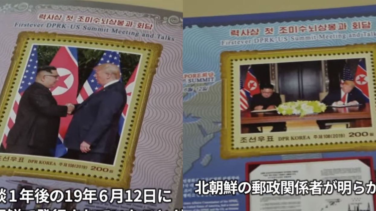 Donald Trump is now being featured on stamps in North Korea