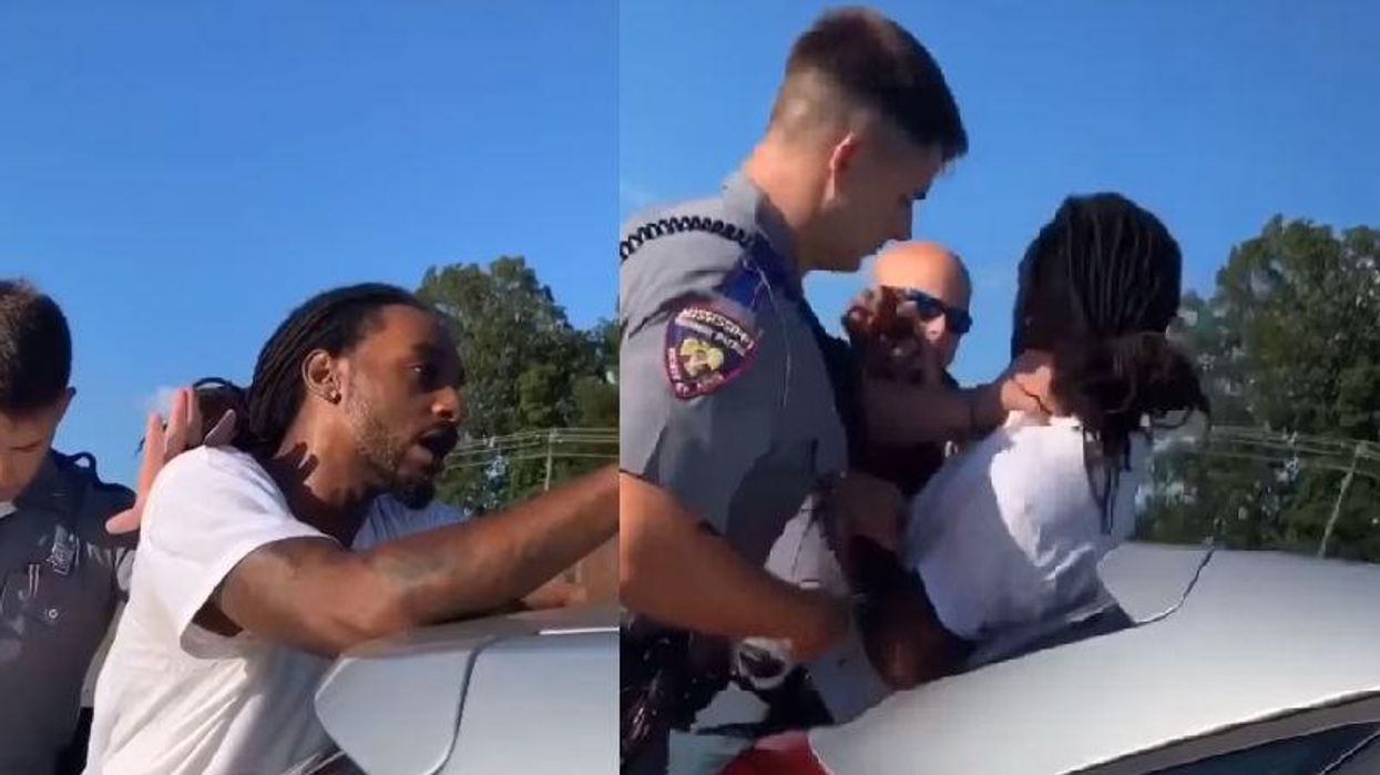 Video shows police officer grabbing black motorist by the neck during violent arrest