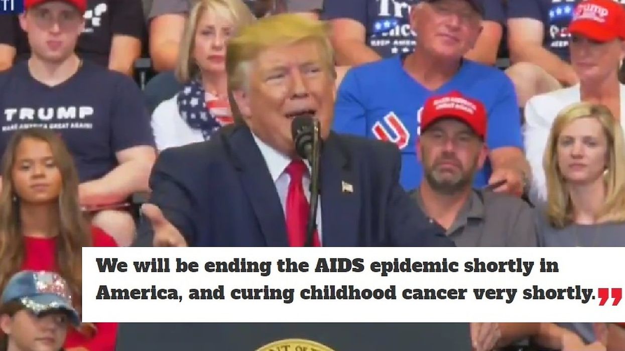 Trump just promised to cure cancer and AIDS. Yes, really