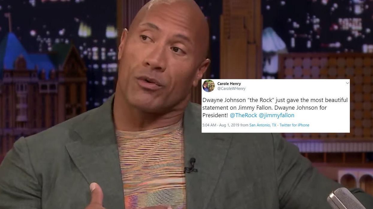 The Rock delivered a wonderful speech about humanity and there are calls for him to be president