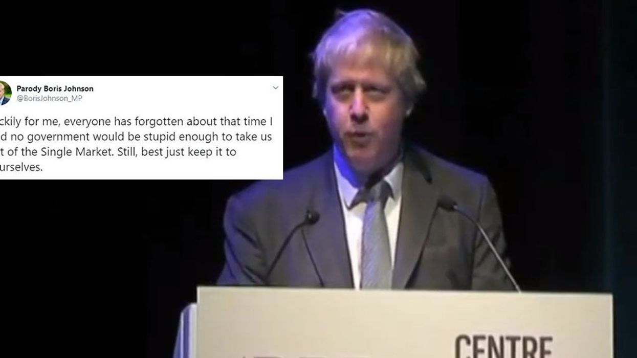 2011 clip of Boris Johnson saying that the UK will remain part of the single market goes viral