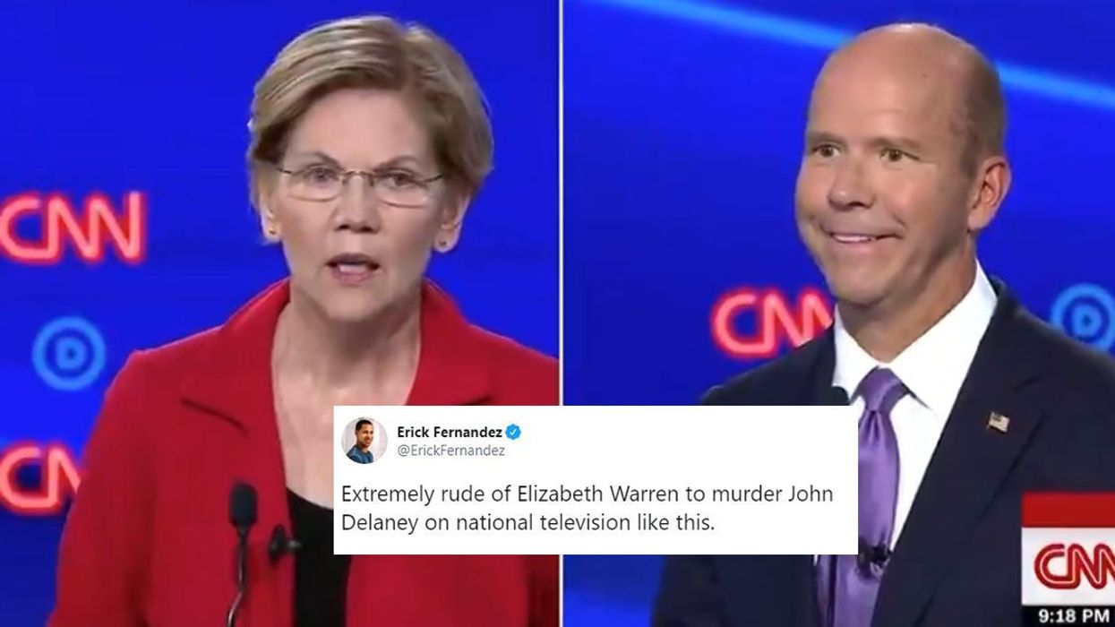 Elizabeth Warren expertly shut down John Delaney after he said that Democrats shouldn't pursue 'progressive policies'