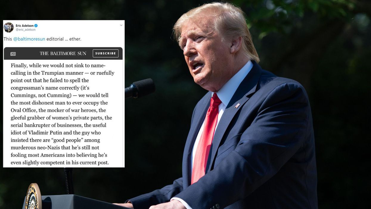 What the Baltimore Sun did in response to Trump's 'rodent' insults