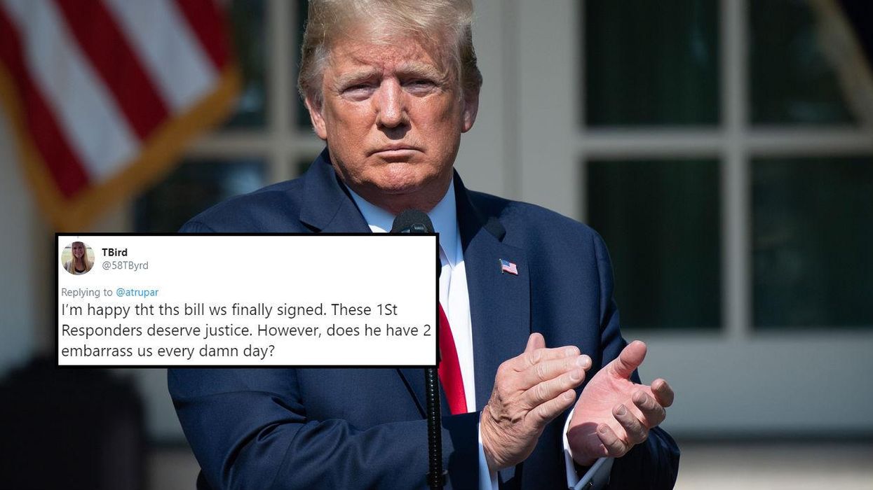 Trump just invited 9/11 first responders on stage and joked about it collapsing