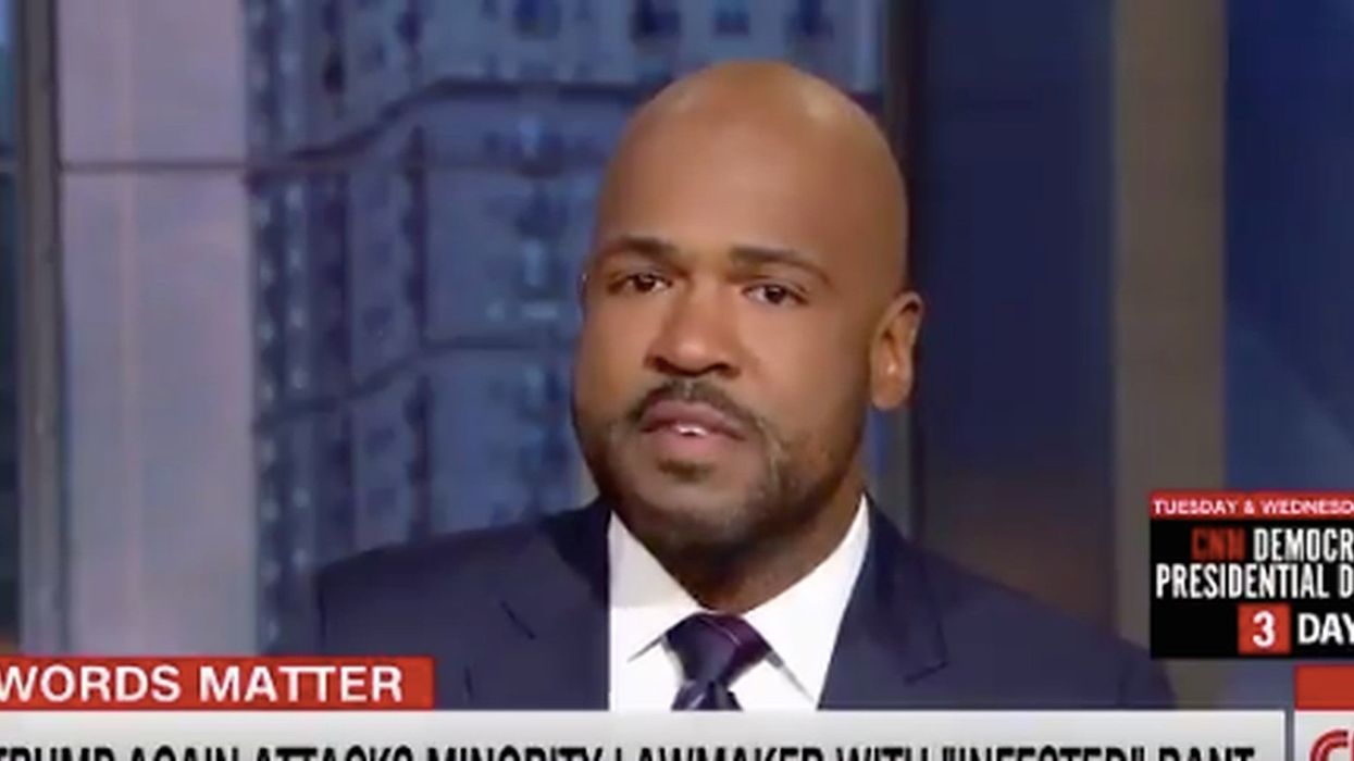 CNN anchor holds back tears live on air discussing Trump's attack on 'black and brown people'