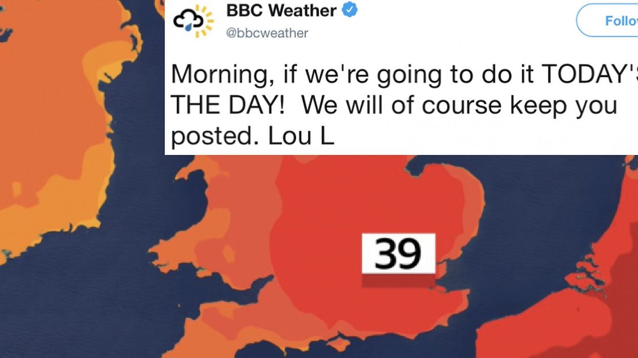The BBC got very excited by the hot weather and people weren't happy