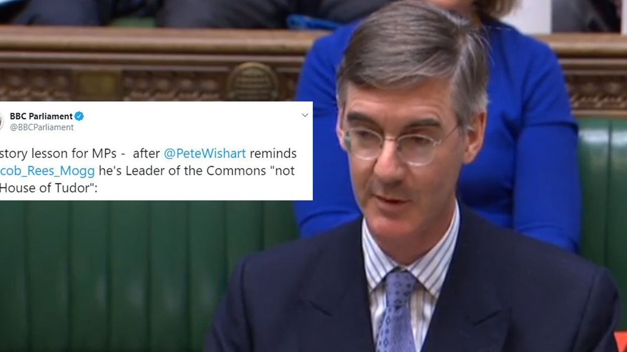 Jacob Rees-Mogg spent his first day as Leader of the Commons giving a history lesson to the SNP