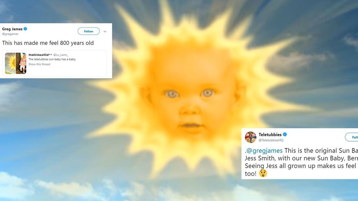 Teletubbies forced to debunk tweet claiming that their sun baby now has her own child