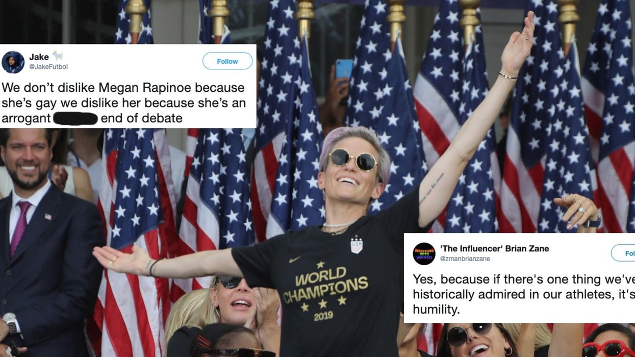 A man tried to criticise Megan Rapinoe for being 'arrogant' and it backfired spectacularly