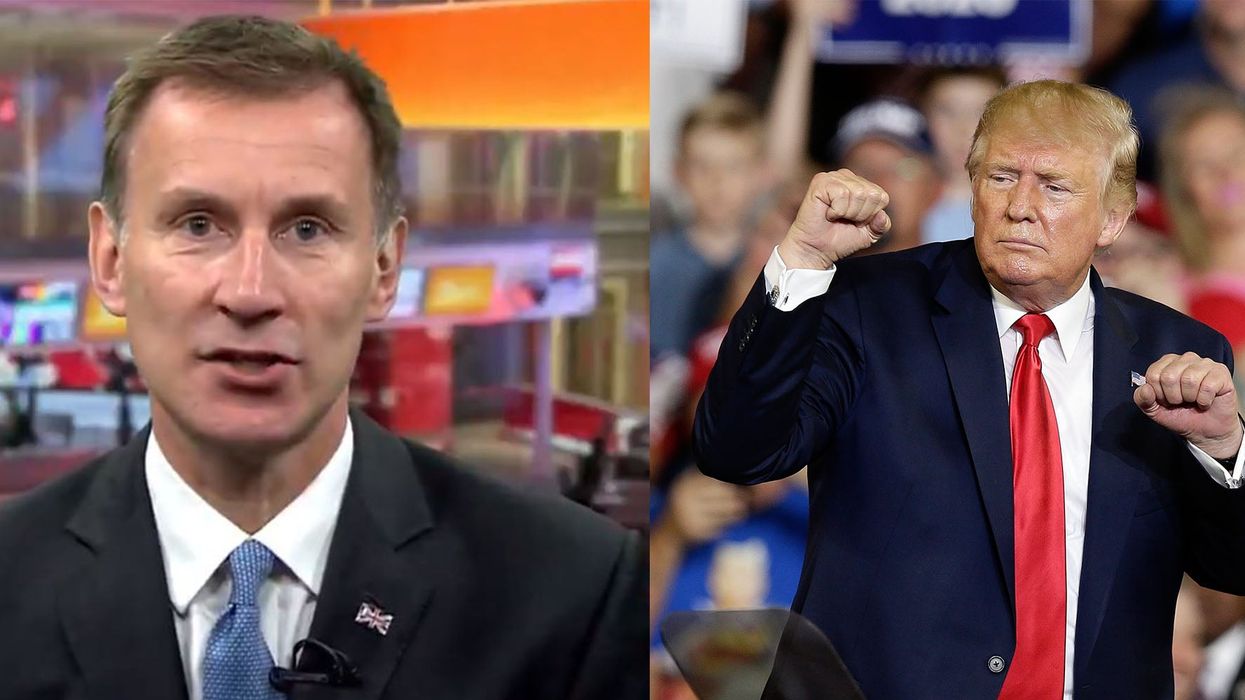 Jeremy Hunt refers to racism as the 'r-word' when asked about Trump's racist comments