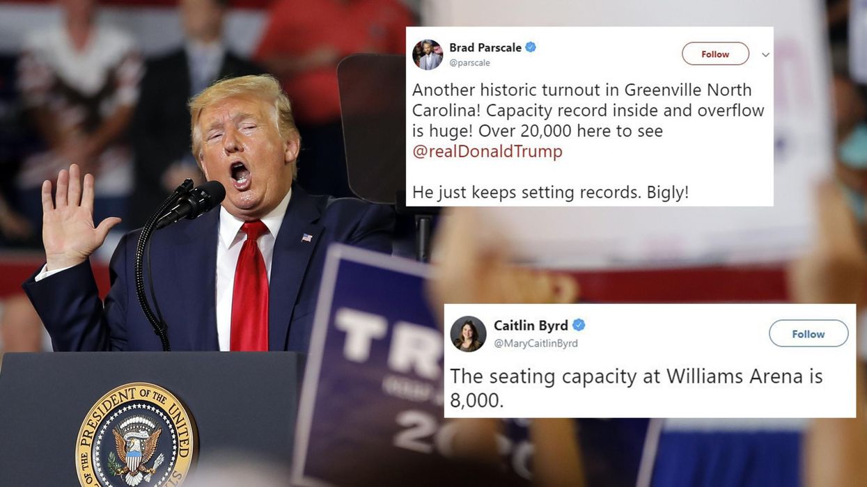 Trump's campaign manager accused of lying after revealing attendance at latest rally