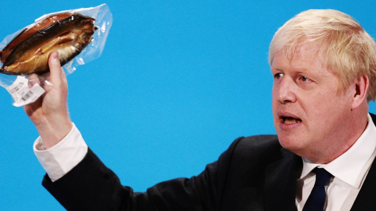 Boris Johnson waved a smoked kipper around during a bizarre debate with Jeremy Hunt
