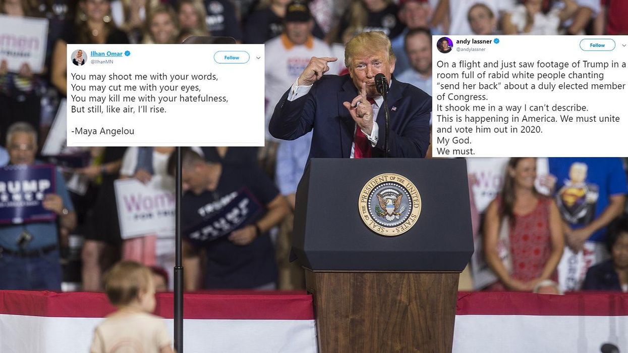 Trump supporters chanted ‘send her back’ about Ilhan Omar and people are disgusted