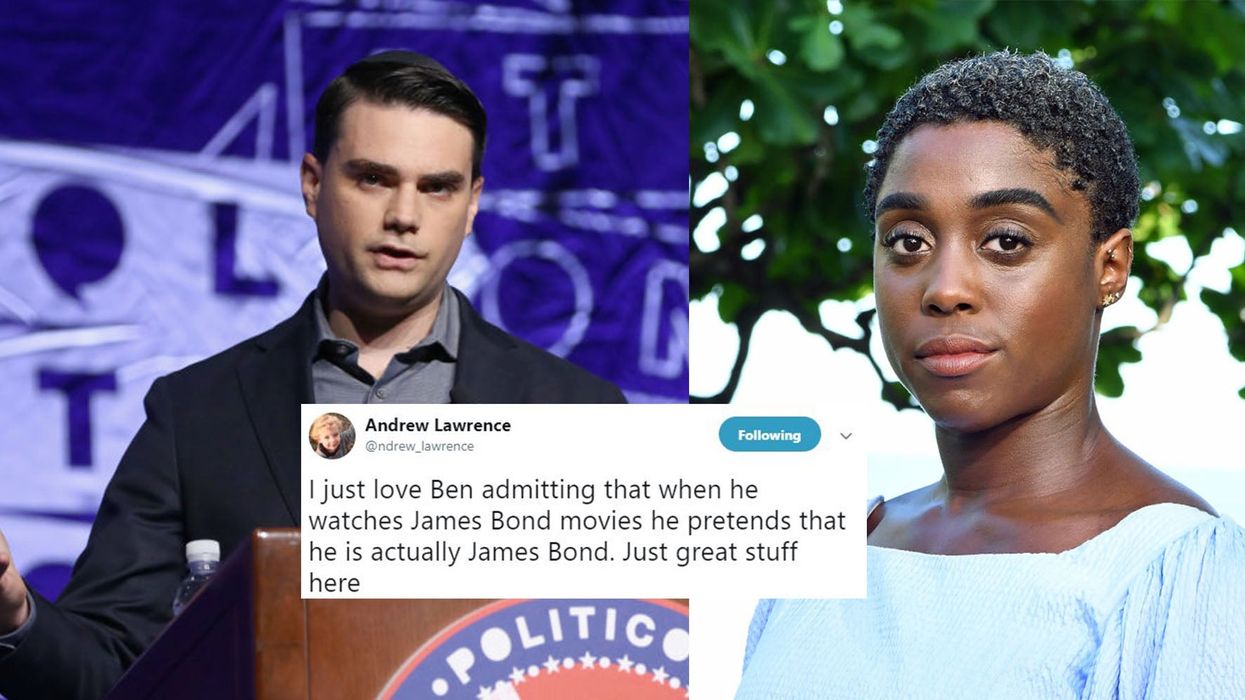 Ben Shapiro says that a woman can't play 007 because it wouldn't satisfy men's 'wish fulfillment fantasy'