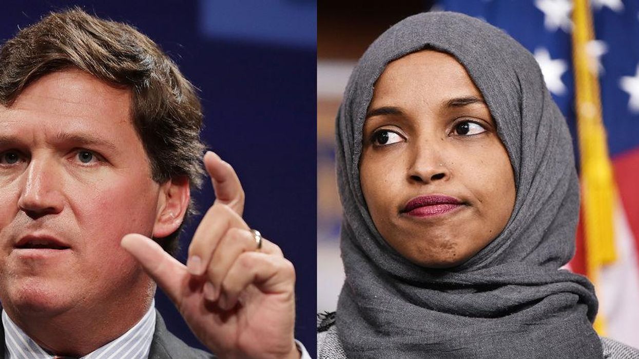 Tucker Carlson tries to claim that his comments about Ilhan Omar are not racist