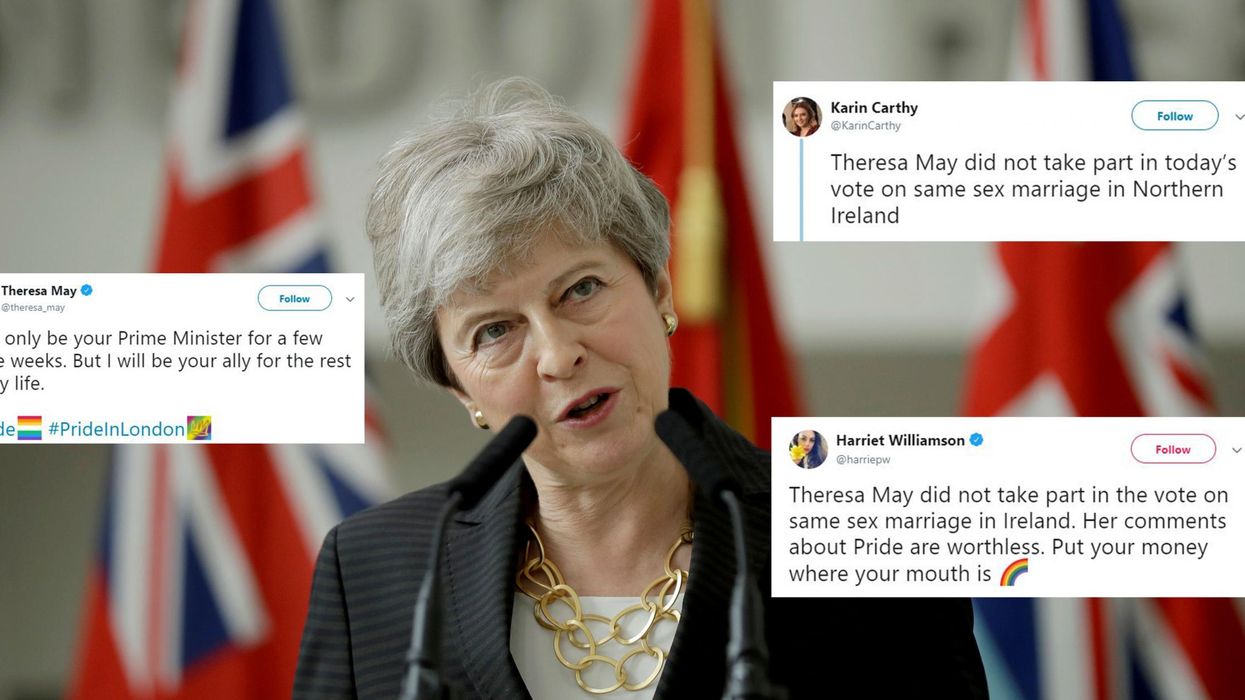 Theresa May abstains in Northern Ireland same-sex marriage vote despite claiming to an LGBT+ ally