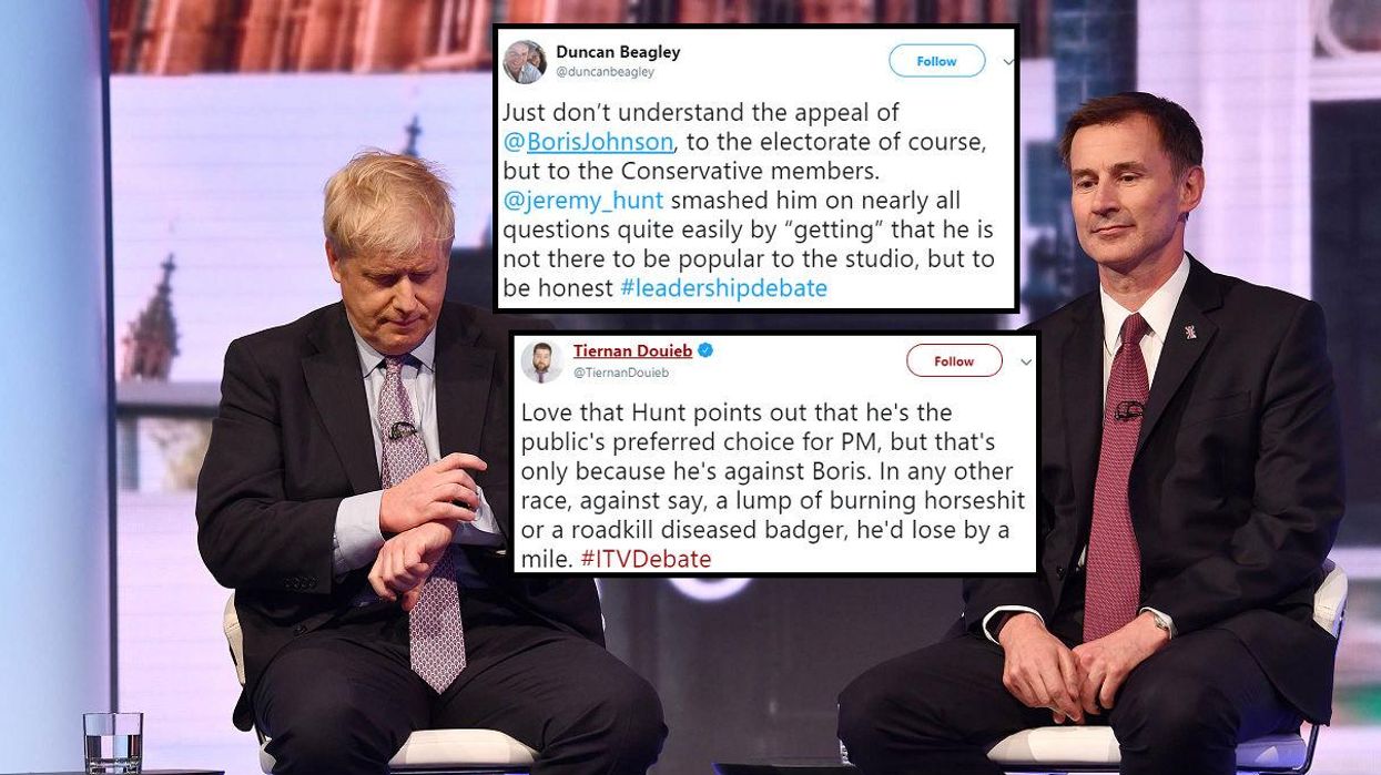 The Tory leadership debate finally happened and people think Jeremy Hunt won