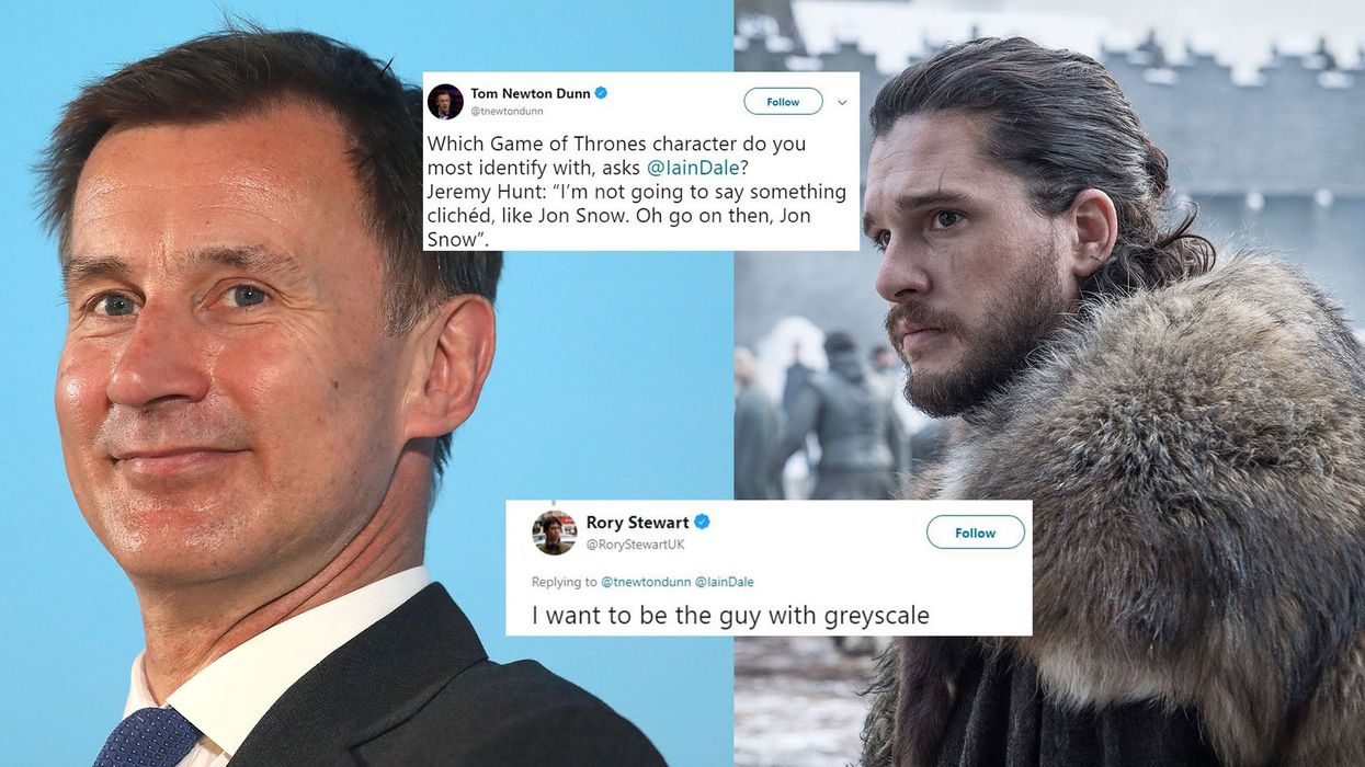 Jeremy Hunt named Jon Snow as the Game of Thrones character he most identifies with and the jokes wrote themselves