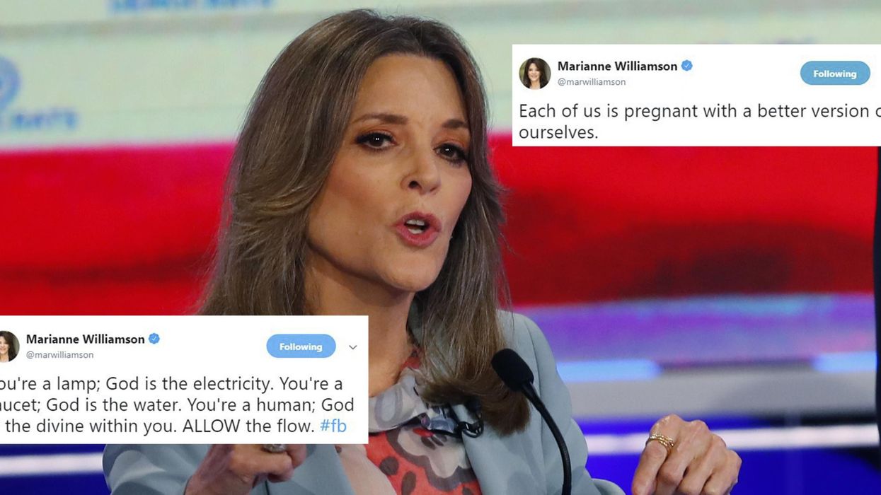 Marianne Williamson's old tweets have gone viral following her performance at the Democrat debates