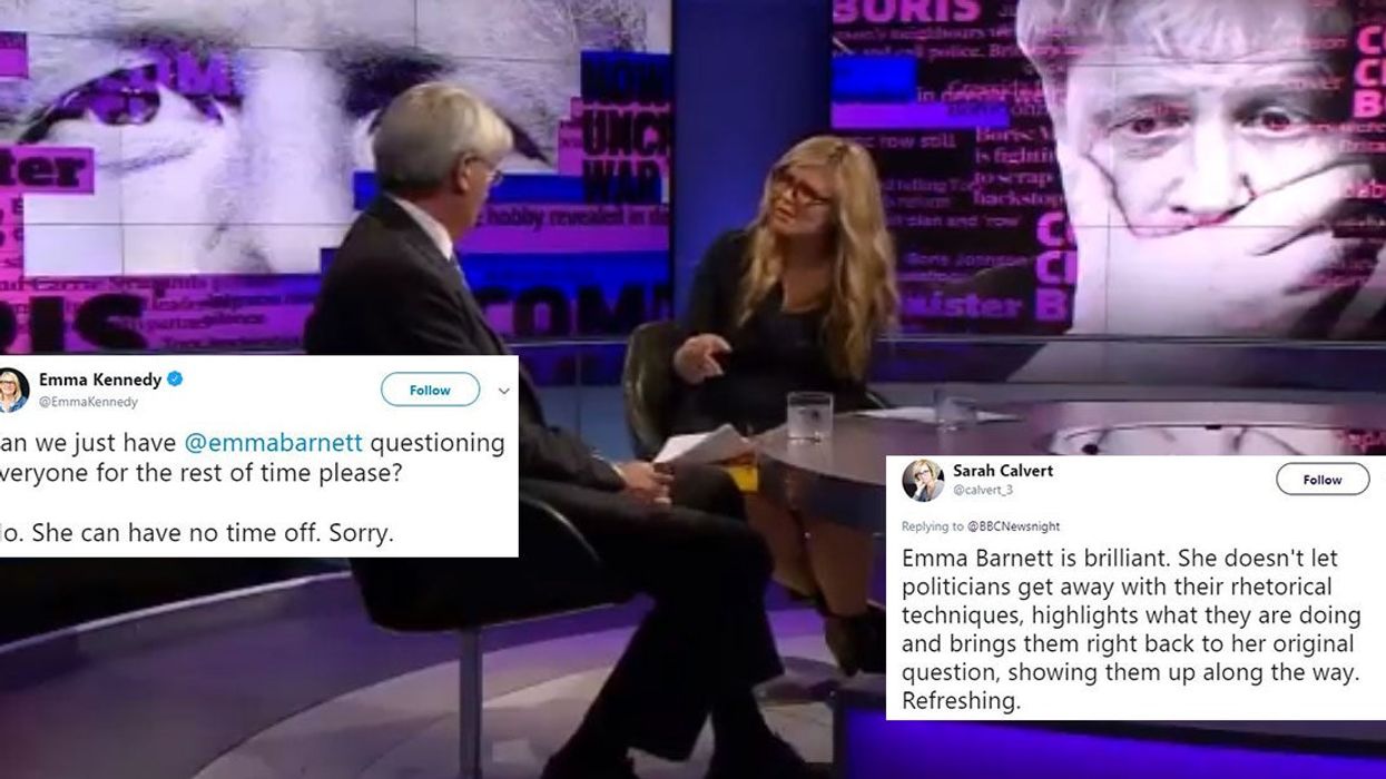 Emma Barnett takes Tory MP to task over Boris Johnson failing to answer a question 26 times