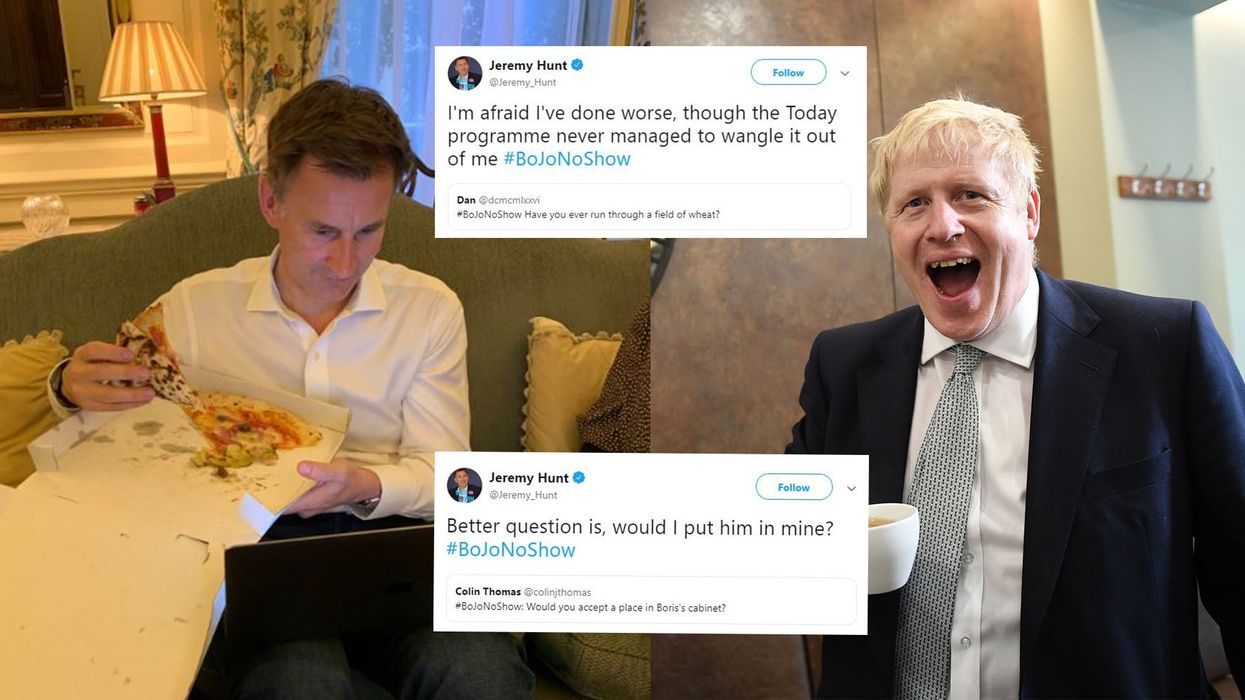 Jeremy Hunt mocks Johnson, May and Cameron during Twitter Q&A session after TV debate was cancelled