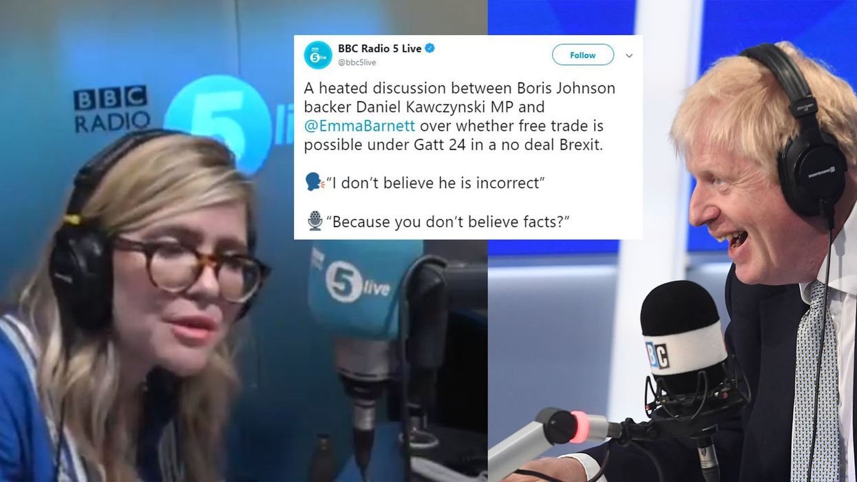 Emma Barnett takes Tory MP to task over Boris Johnson's claims about a no-deal Brexit