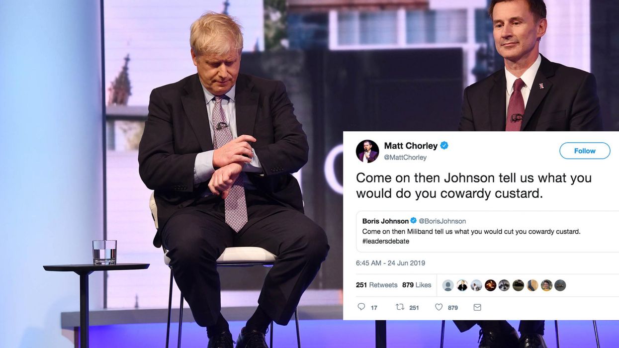 This Boris Johnson tweet calling Ed Miliband a 'cowardly custard' has aged spectacularly badly