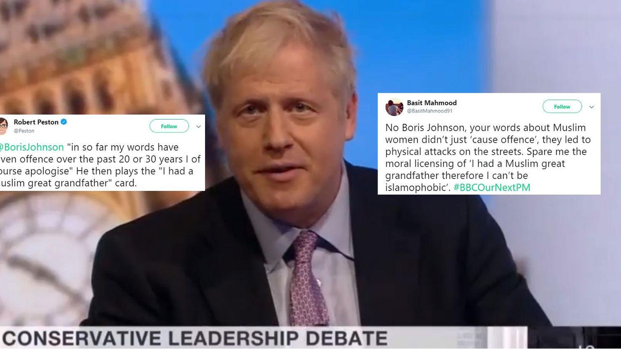 Boris Johnson wheeled out the oldest excuse in the book when challenged about 'Islamophobic' comments