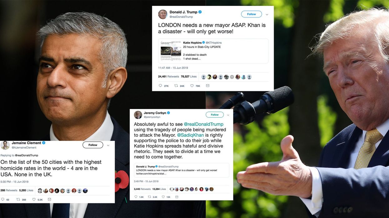 Trump said that London needs a new mayor because of two stabbings and everyone said the same thing