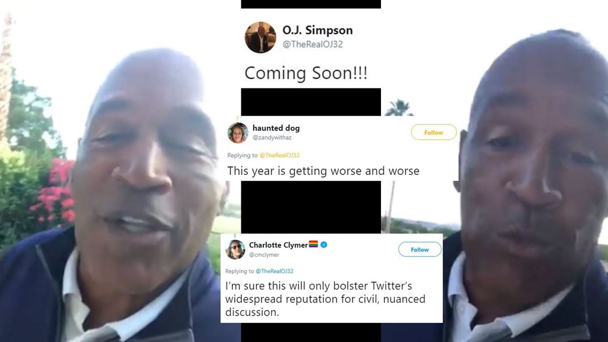 O.J. Simpson has started a Twitter account and announced he has a 'little getting even to do'