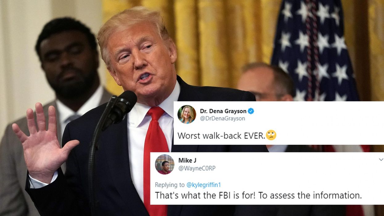 Trump claims he would ‘have to look at foreign dirt on opponents' to know if it was bad