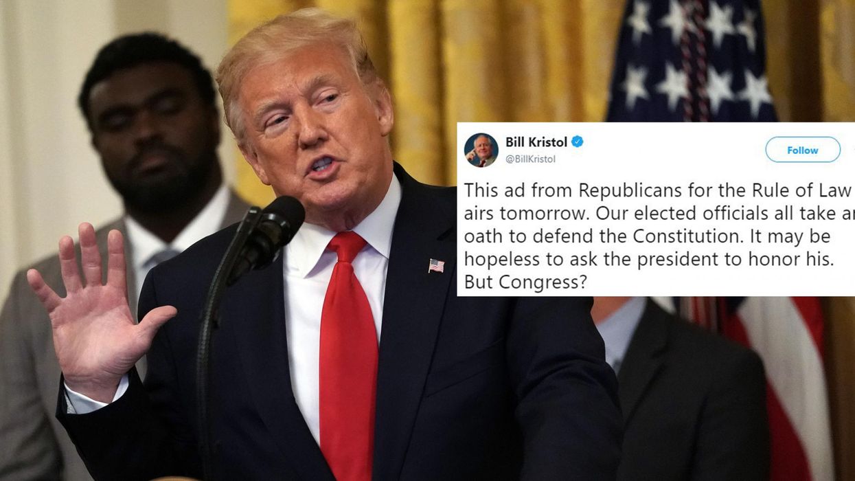 Republican group release advert asking Congress to protect the US following Trump's recent comments