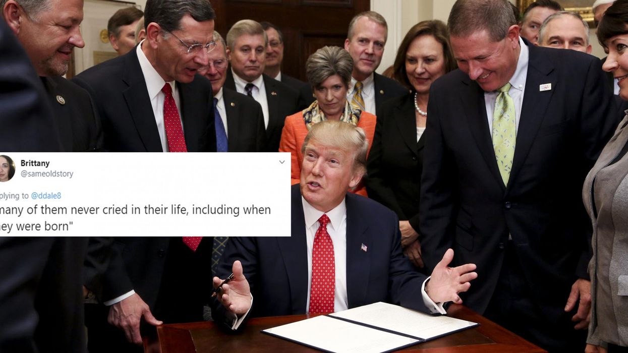 Trump claimed he made farmers cry with happiness but an official video shows he’s wrong