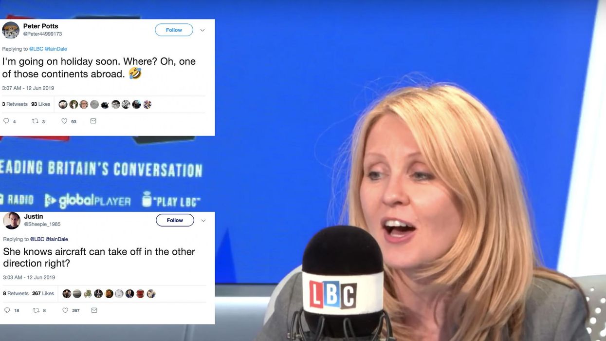 Tory MP Esther McVey mocked over foreign aid comments in bizarre LBC interview