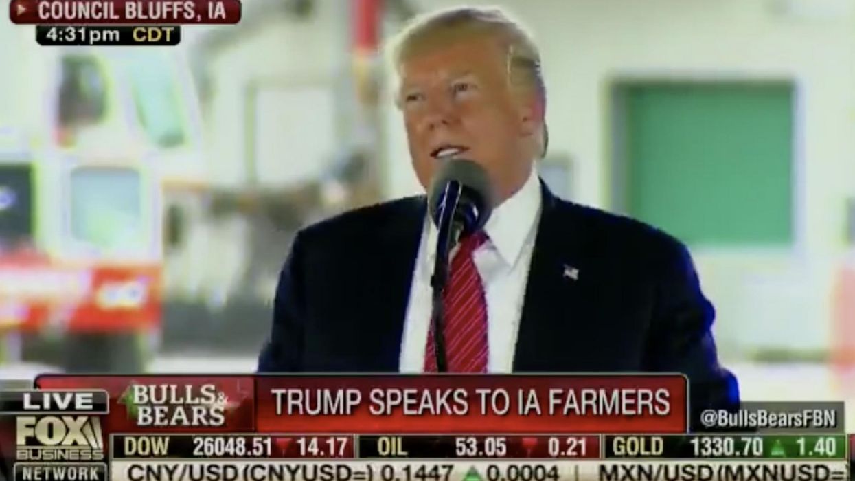 Trump complains that tractors don’t hook up to the internet in wild rally speech