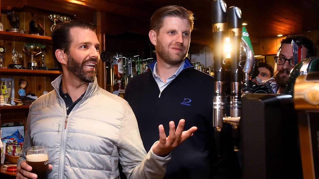 Trump's golf course forced to pay off Trump Jr and Eric's bill at Irish pub